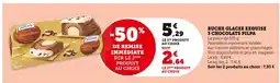 Super U PILPA Buche glacee exquise 3 chocolats offre