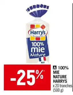 Spar HARRYS 100% Mie Nature offre