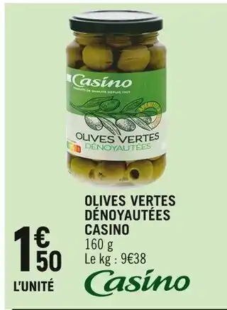 Spar Casino Olives Vertes Dénoyautées offre