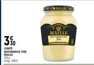 Spar Maille Mayonnaise Fine offre