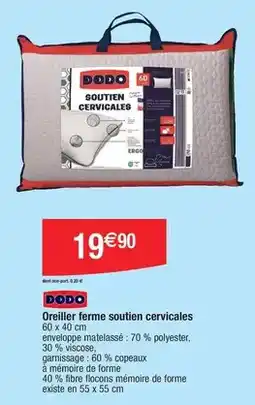 Migros Dodo - oreiller ferme soutien cervicales offre