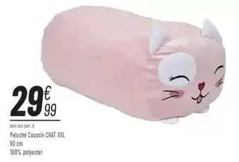 Migros Peluche coussin chat xxl offre