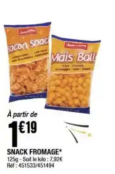 La Foir'Fouille Snack fromage offre