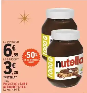 E.Leclerc Nutella offre