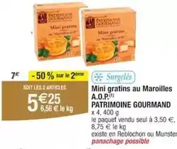 Cora Patrimoine gourmand - mini gratins au maroilles a.o.p offre