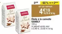 Cora Kambly - etoile à la cannelle offre