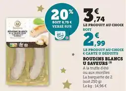 Super U U - boudins blancs saveurs offre