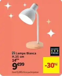 Conforama Lampe bianca offre