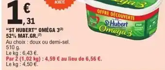 E.Leclerc St hubert - omega 3 52% mat. gr offre