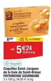 Cora Patrimoine gourmand - coquilles saint-jacques de la baie de saint-brieuc offre