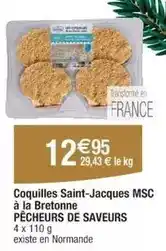 Cora Coquilles saint-jacques msc à la bretonne offre