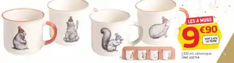 Gifi Les 4 mugs offre