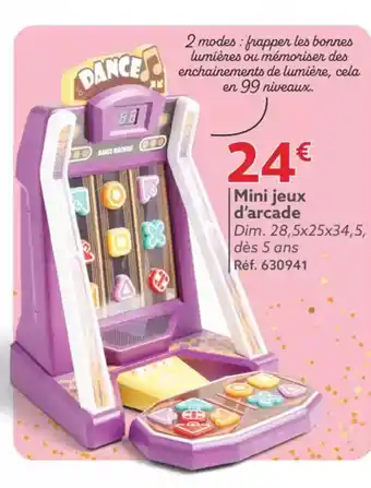 Gifi Mini jeux d'arcade offre