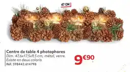 Gifi Centre de table 4 photophores offre