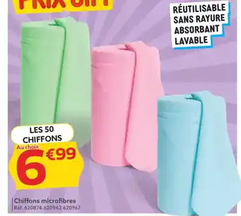 Gifi Chiffons microfibres offre