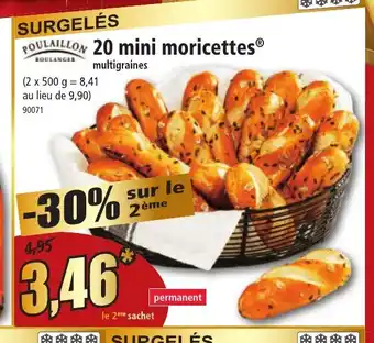 Norma POULAILLON 20 mini moricettes offre