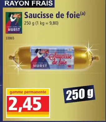 Norma Saucisse de foie offre