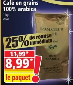 Norma Café en grains 100% arabica offre