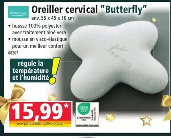 Norma Oreiller cervical Butterfly offre