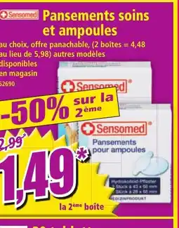 Norma SENSOMED Pansements soins et ampoules offre