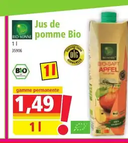 Norma BIO SONNE Jus de pomme Bio offre