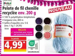 Norma Pelote de fil chenille recyclée offre