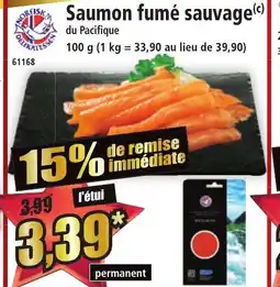 Norma Saumon fumé sauvage offre