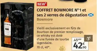 Bowmore coffret bowmore no 1 et ses 2 verres de dégustation