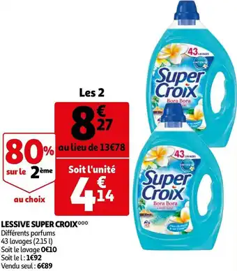 Auchan Super croix lessive* offre
