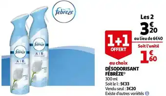 Auchan Fébrèze désodorisant*** offre