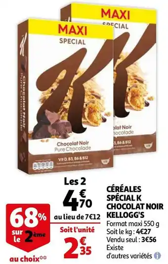 Kellogg's céréales spécial k chocolat noir