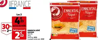 Auchan Auchan emmental râpé offre