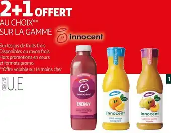 Auchan Innocent bon plan sur la gamme innocent offre