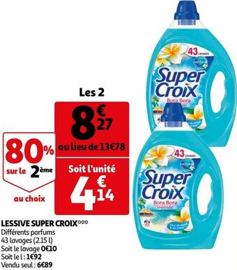 Auchan Super croix lessive* offre