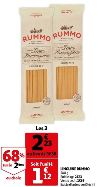 Auchan Rummo linguine offre