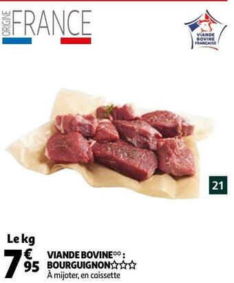 Auchan Viande bovine : bourguignon offre
