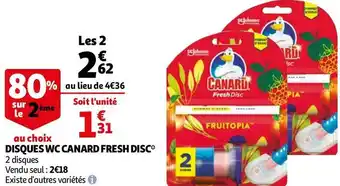 Auchan Canard disques wc fresh disc* offre