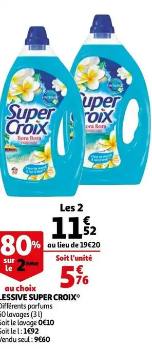 Auchan Super croix lessive* offre