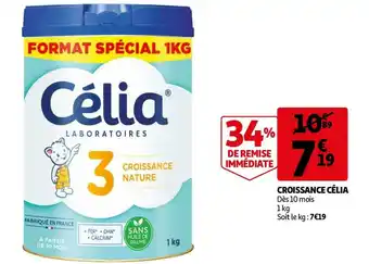 Auchan Célia laboratoires croissance offre
