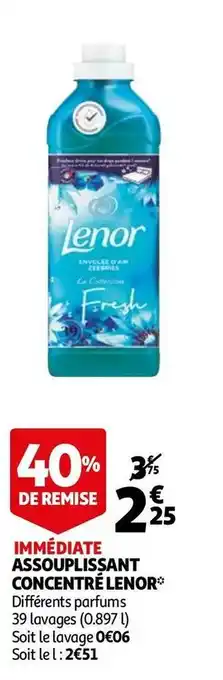 Auchan Lenor assouplissant concentré* offre
