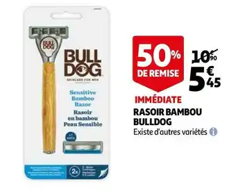 Auchan Bulldog rasoir bambou offre
