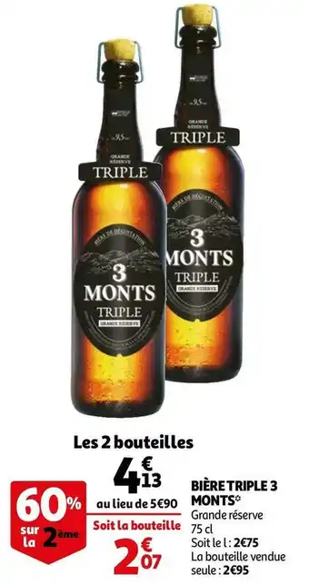 Auchan 3 monts bière triple offre