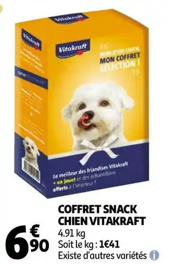 Auchan Vitakraft coffret snack chien offre