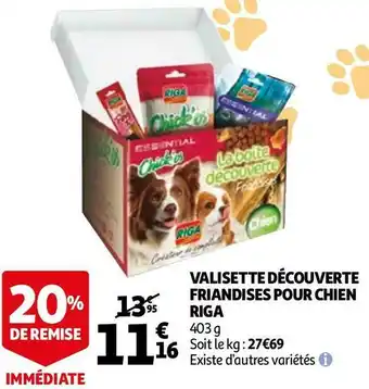 Auchan Riga valisette découverte friandises pour chien offre