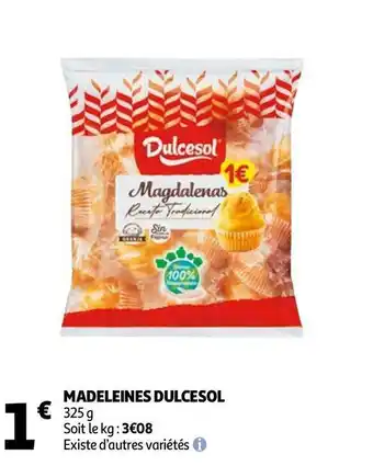 Auchan Dulcesol madeleines offre