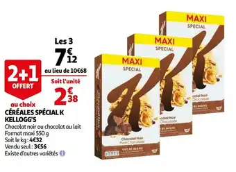Auchan Kellogg's céréales spécial k offre