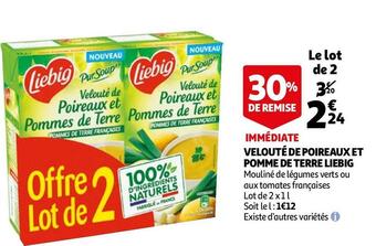 Auchan Liebig velouté de poireaux et pomme de terre offre