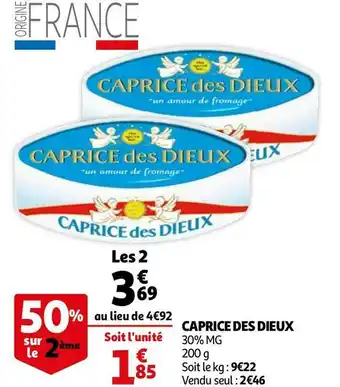 Auchan Caprice des dieux offre