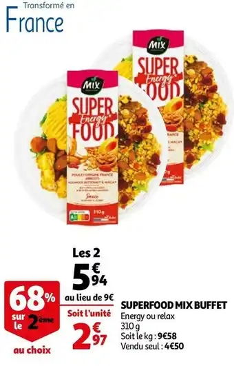 Auchan Mix buffet superfood offre