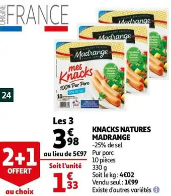 Madrange knacks natures